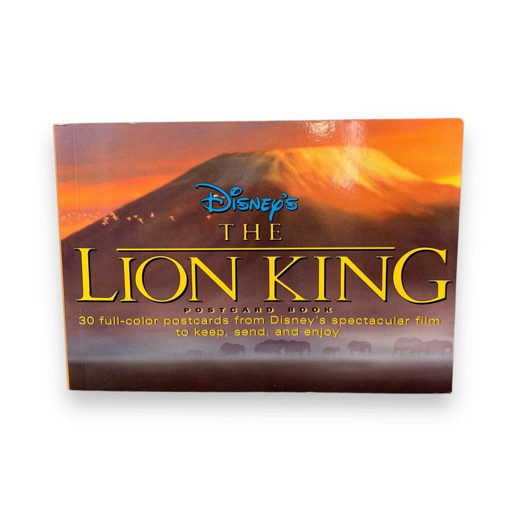 Disney The Lion King Postcard Book 1994 A Hyperion 30 Full Color Complete